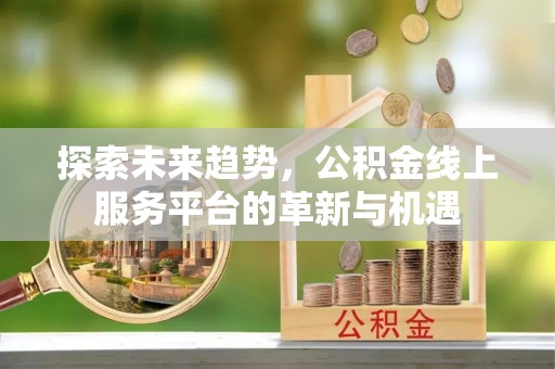 宿州探索未来趋势，公积金线上服务平台的革新与机遇