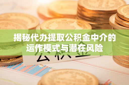 宿州揭秘代办提取公积金中介的运作模式与潜在风险